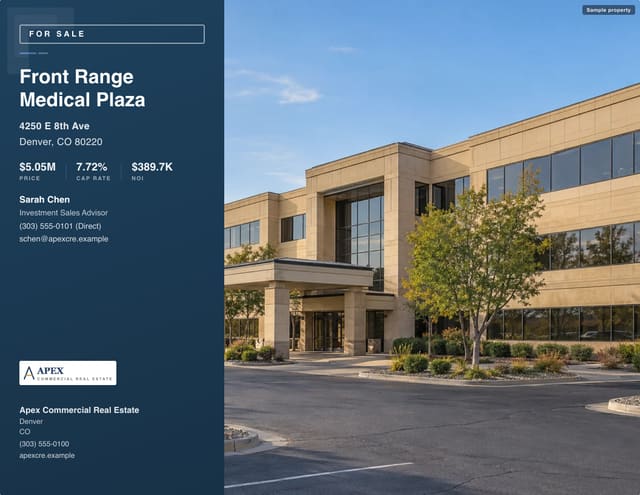 Office / Medical Sales Teaser, modern layout